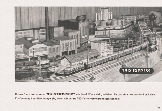 Seite 29 Trix-Express Katalog 1954