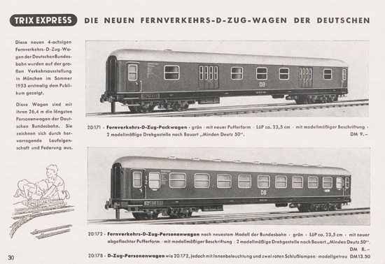 Seite 32 Trix-Express Katalog 1954
