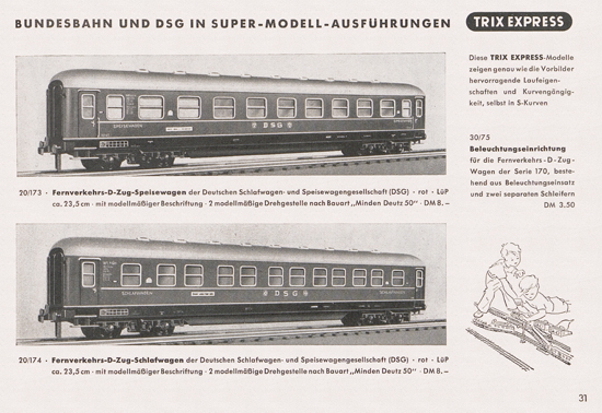 Seite 33 Trix-Express Katalog 1954