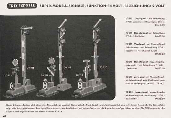 Seite 40 Trix-Express Katalog 1954
