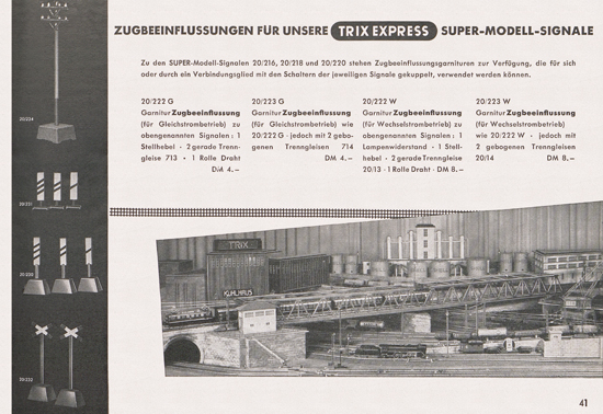Seite 43 Trix-Express Katalog 1954