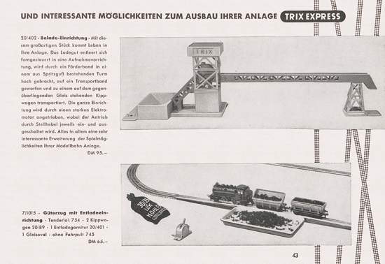 Seite 45 Trix-Express Katalog 1954