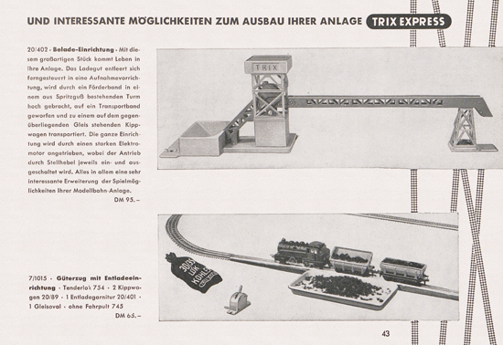 Trix-Express Katalog 1954