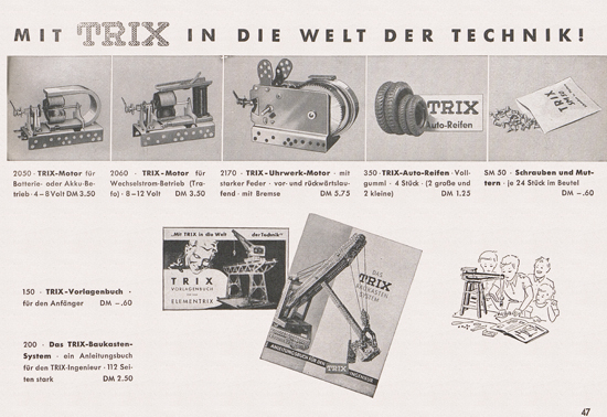 Seite 49 Trix-Express Katalog 1954