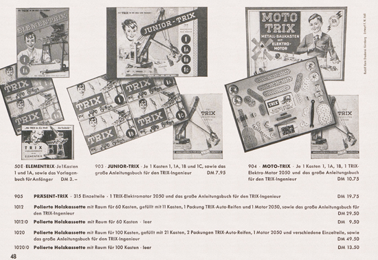 Seite 50 Trix-Express Katalog 1954