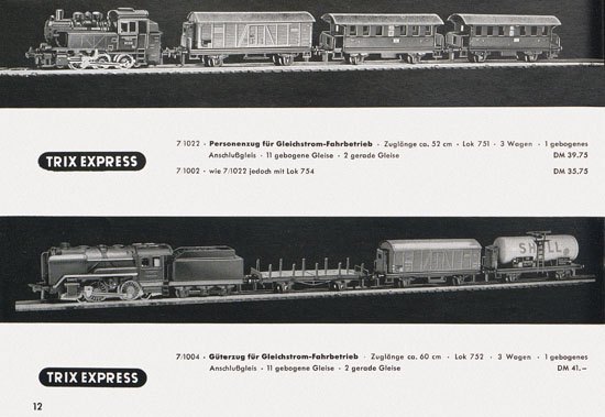 Trix-Express Katalog 1955