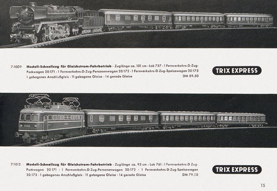 Trix-Express Katalog 1955