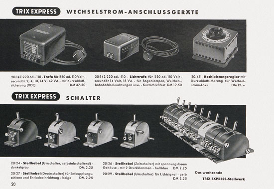 Trix-Express Katalog 1955