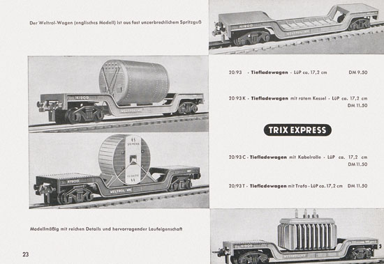 Trix-Express Katalog 1955