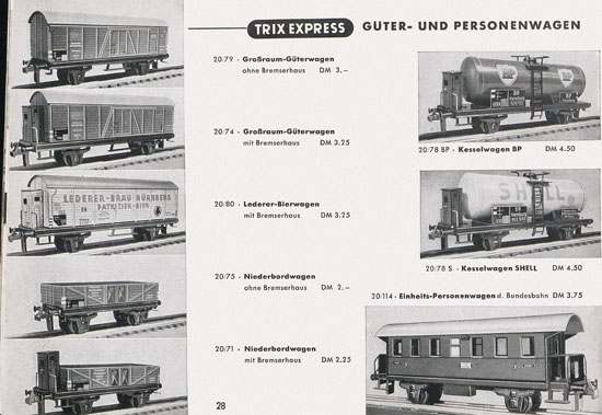 Trix-Express Katalog 1955