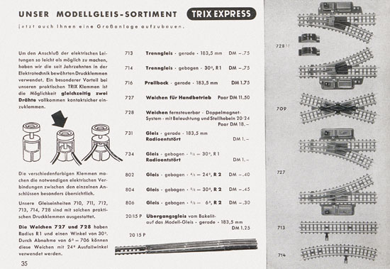 Trix-Express Katalog 1955