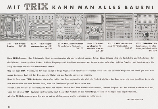 Trix-Express Katalog 1955