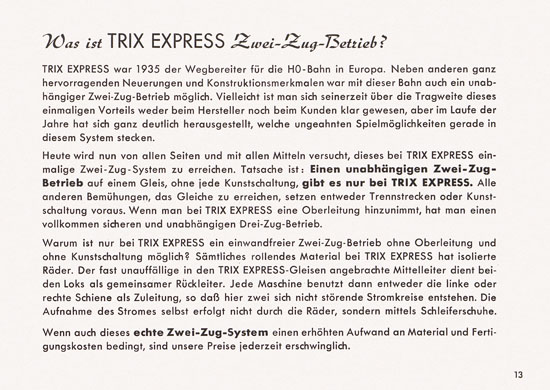 Trix-Express Katalog 1956