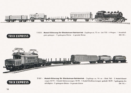 Trix-Express Katalog 1956