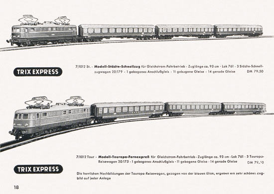 Trix-Express Katalog 1956