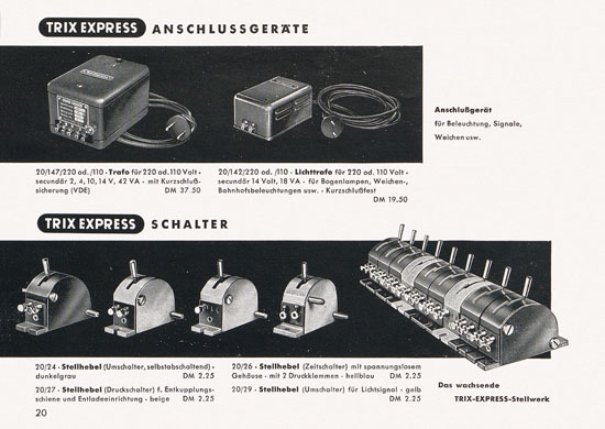 Trix-Express Katalog 1956