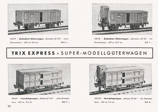 Trix-Express Katalog 1956