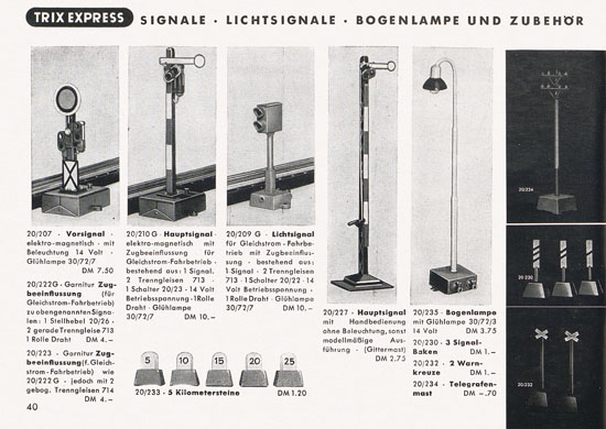 Trix-Express Katalog 1956