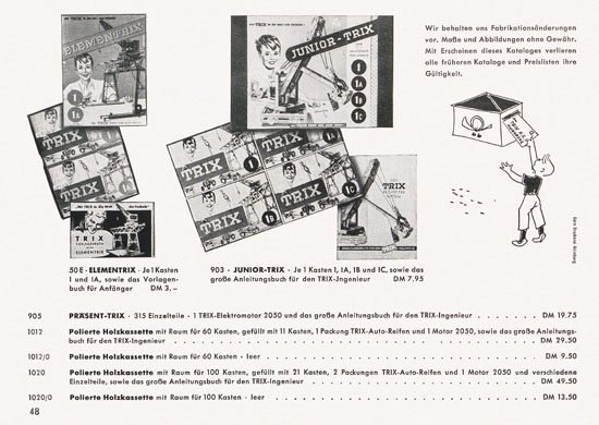 Trix-Express Katalog 1956