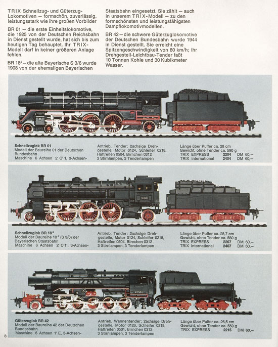 Seite 8 Trix Katalog 1966