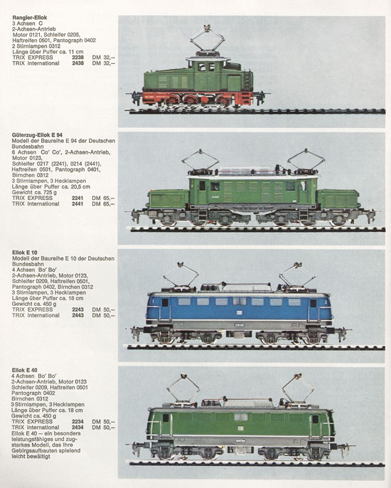 Seite 10 Trix Katalog 1966