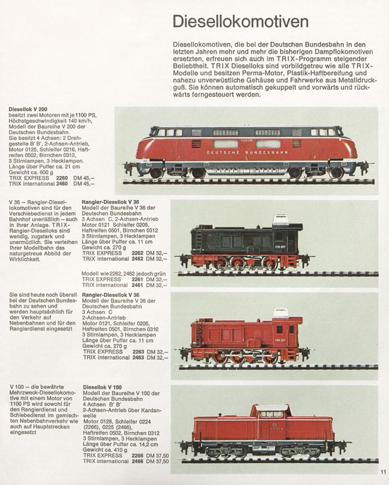 Seite 11 Trix Katalog 1966