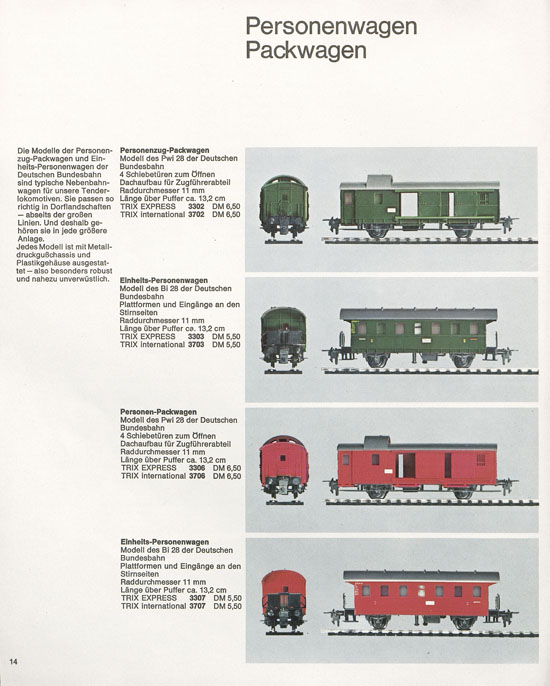 Seite 14 Trix Katalog 1966