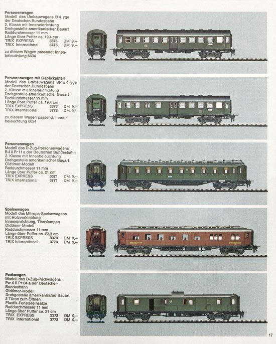 Seite 17 Trix Katalog 1966