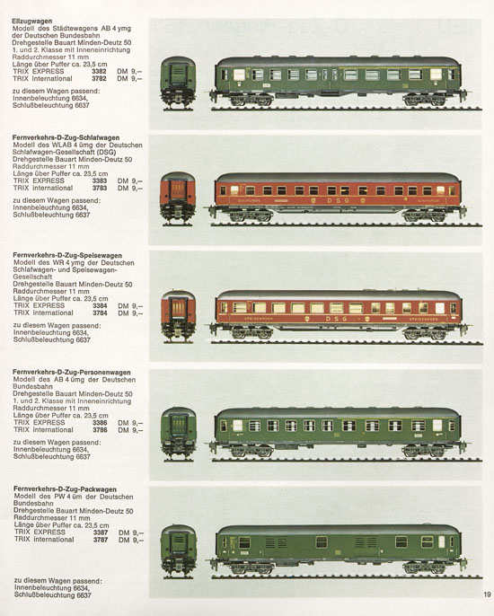 Seite 19 Trix Katalog 1966
