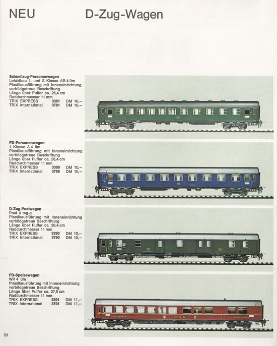 Seite 20 Trix Katalog 1966