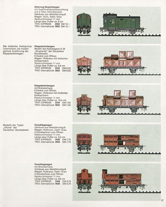 Seite 27 Trix Katalog 1966