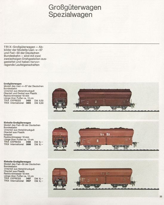 Seite 35 Trix Katalog 1966