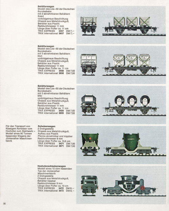 Seite 36 Trix Katalog 1966