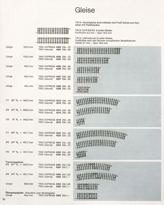 Seite 38 Trix Katalog 1966