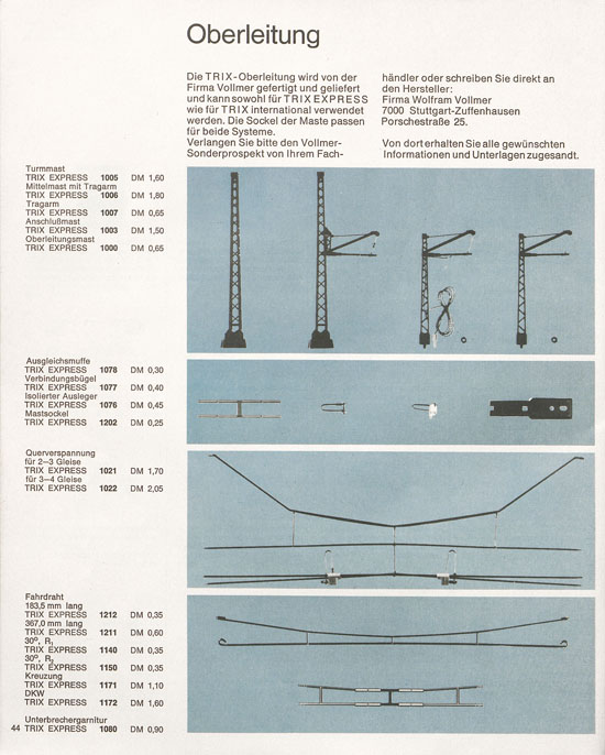 Trix Katalog 1966