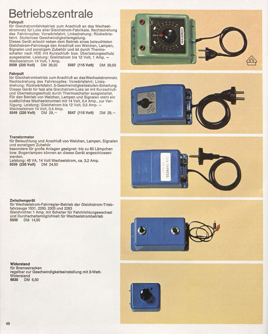 Seite 46 Trix Katalog 1966