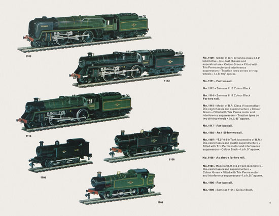 TRIX catalogue U.K. Edition 1964