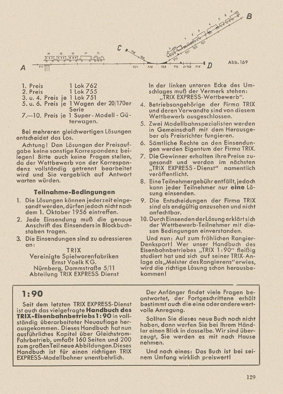 Trix Express Dienst 8 1956