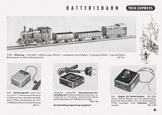 Trix Express Katalog 1957