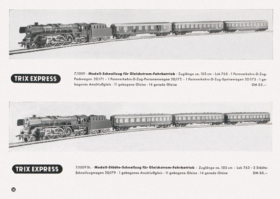 Trix Express Katalog 1957