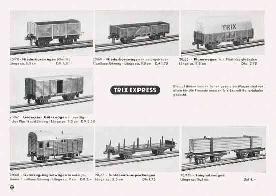 Trix Express Katalog 1957