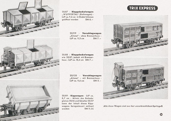 Trix Express Katalog 1957