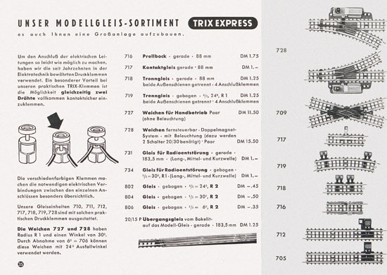 Trix Express Katalog 1957