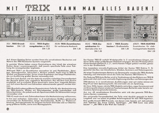 Trix Express Katalog 1957