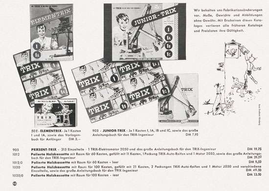 Trix Express Katalog 1957