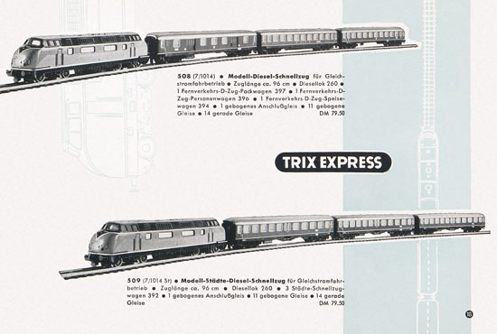 Trix Express Katalog 1959