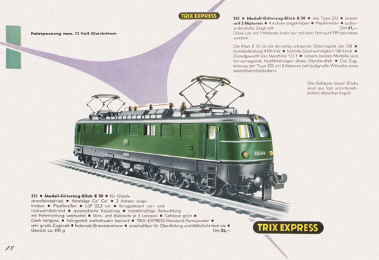 Trix Express Katalog 1961