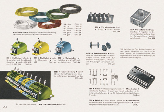 Trix Express Katalog 1961