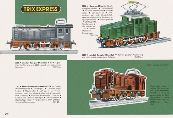 Trix Express Katalog 1962