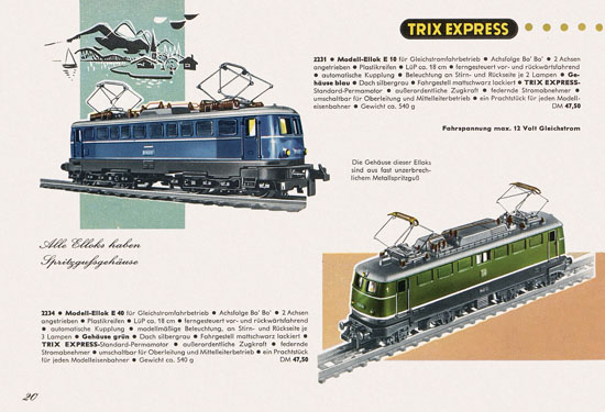 Trix Express Katalog 1962